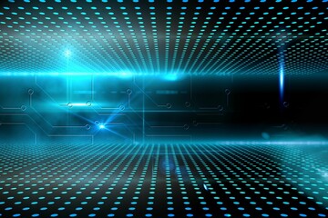 Poster - Technological glowing background