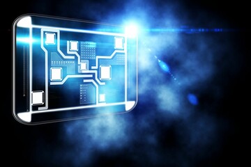 Poster - Abstract technology interface