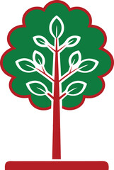 Poster - Abstract tree illustration with transparency suitable for various design projects
