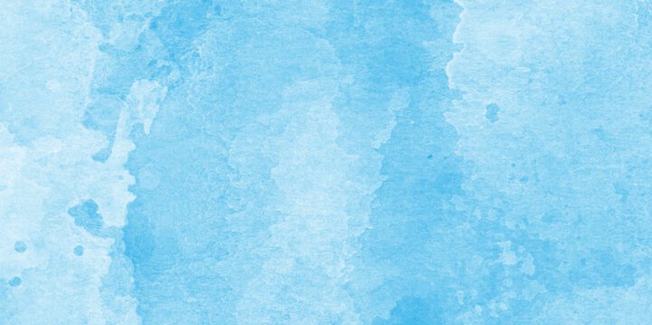 abstract blue watercolor Light shades color frame r illustration,creative background,ice and cold drinks will make feel relasxed sky shades aquarelle painted paper textured canvas for vintage design, 