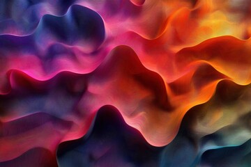 Poster - Kinetic wavy lines background in vibrant colors for seamless animations, Seamless animated kinetic wavy lines background colorful backgrounds colourful shapes waves