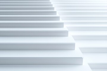 Poster - flowing white smooth horizontal lines create a tranquil abstract background for various creative use