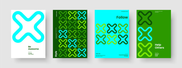 Wall Mural - geometric brochure design. modern report layout. abstract poster template. background. flyer. book c