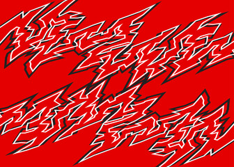 Aufkleber - Abstract background with geometric tribal line pattern