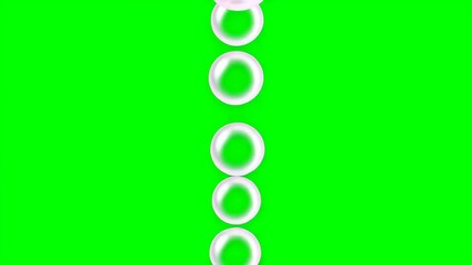 Poster - Translucent bubbles ascending softly, generating whimsical motion across verdant digital backdrop with fluid, seamless animated effect