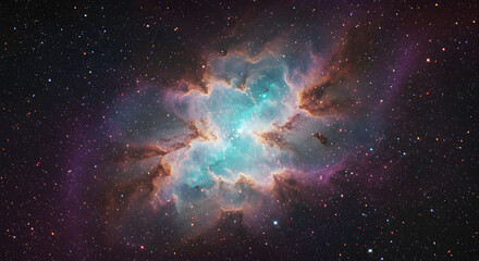 Wall Mural - stunning nebula image showcasing cosmic beauty and starry background