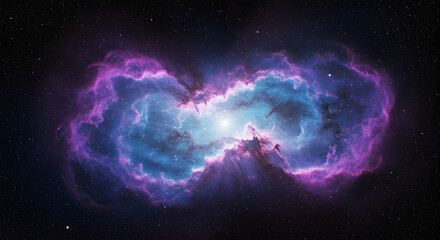 Wall Mural - stunning nebula in deep space: a spectacular display of cosmic beauty and wonder