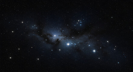 Wall Mural - stunning night sky with stars and nebulae in deep outer space
