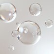 © Dariya - Translucent Spheres Orbiting in White Space