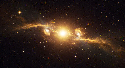 Wall Mural - stunning view of a nebula, galaxy, and stars, showcasing cosmic beauty in space