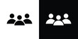 © Vince - Users icon in flat black solid vector set