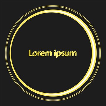 Vector illustration of a golden sign business icon, a 3D gold circle label symbol for web design