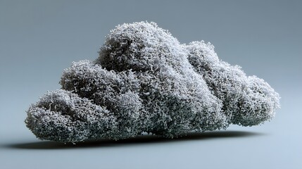 Aufkleber - A conceptual image illustrating cloud computing in healthcare, with a digital cloud symbolizing storage and processing of health data. The background is clean and modern, providing ample copy space