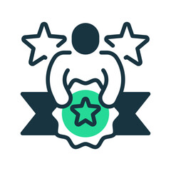 Poster - Employee Recognition line icon. Universal creative premium symbol. Vector sign icon logo template. Vector illustration