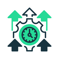Poster - Work Productivity line icon. Universal creative premium symbol. Vector sign icon logo template. Vector illustration