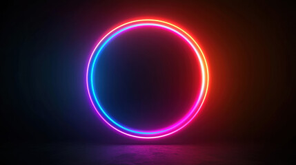 Sticker - minimalistic neon background, glowing, cyberpunk futuristic style