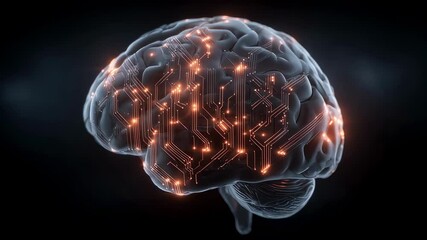 Poster - neural network visualization revealing intricate brain activity, demonstrating language processing d