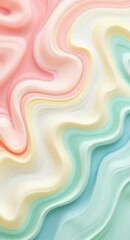 Poster - Pastel Swirls of Color A Gentle and Dreamy Abstract Background Texture Design