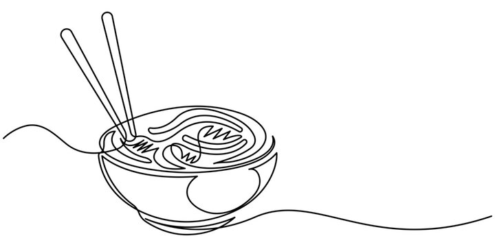 chow mein Continuous one line drawing, One line illustration of ramen bowl, 
 Link ×Title:
Vector illustration of spaghetti isolated on white background for kids coloring activity worksheet/workbook.