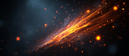 Wall Mural - Abstract Fiery Sparkles Background