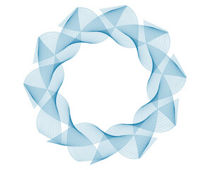 Poster - blue and white abstract background