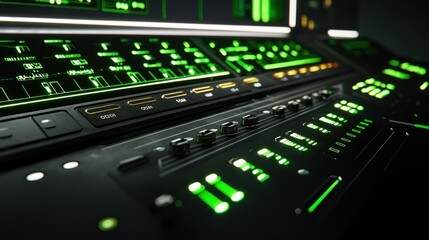 Poster - Futuristic Control Panel, Sci-Fi Technology Interface