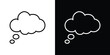 © Warpiya - Dream cloud icon design. simple stroke line vector icon set