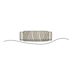 Poster - Elegant spool of thread design element perfect for crafting logos branding projects textile patterns and sewing themed designs