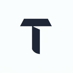 Poster - Modern abstract letter T logo design perfect for branding and identity projects offering a sleek minimalist style for corporate use.