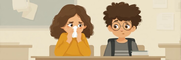 Poster - Explaining Illness to Classmates in a Classroom Setting With Supportive Peers and Emotional Expression