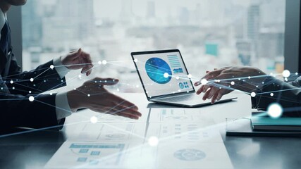 Poster - Group of business people meeting and networking concept