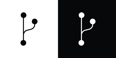 Code branch icon Vector scalable graphics