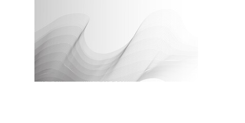 Leinwandbilder - Gray and white abstract background, Black Wavy Lines on White Abstract Background Design, Digital future technology concept. vector illustration., space style. Abstract graphic waves.