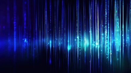 Fototapete - Abstract digital background with vibrant blue light streaks creating a futuristic atmosphere