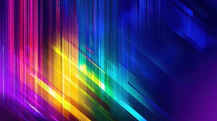 Poster - Vibrant abstract background with colorful diagonal lines creating a dynamic and energetic feel