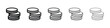 © Warpiya - Money coin icon logo in stroke lines collection