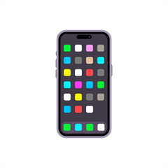 Poster - Phone emoji icon isolated on white background. Vector illustration.