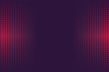 Poster - Abstract red and purple halftone dot pattern background