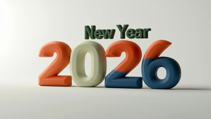 Poster - 2026 colorful 3D, 