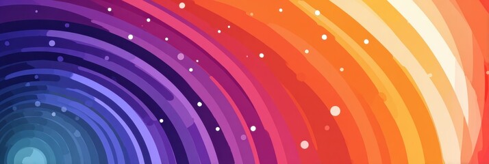 Leinwandbilder - Joyful Energy Burst in Vibrant Gradient Circles Conveying a Sense of Motion and Excitement Through Dynamic Color Transitions and Shapes