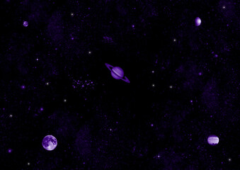 Wall Mural - galaxy in a free space.