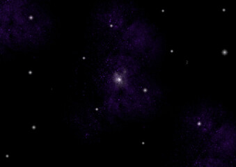 Wall Mural - galaxy in a free space.