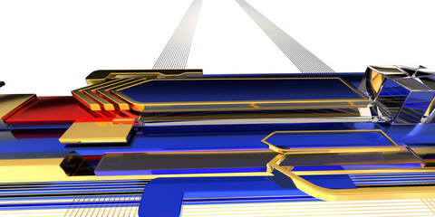 Aufkleber - abstract 3d background