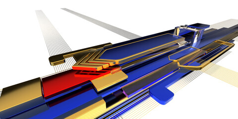 Fototapete - Abstract 3d Background	