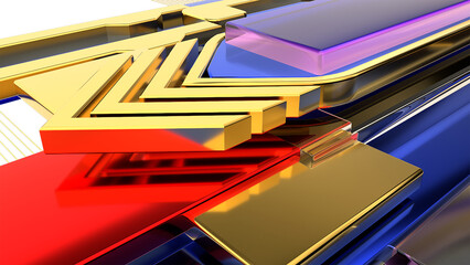 Aufkleber - abstract 3d background