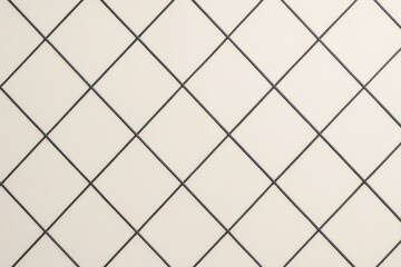 Poster - Elegant Geometric Pattern of Cream and Black Diamond Shapes for Modern Interior Design