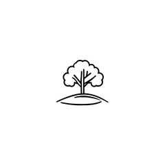Aufkleber - abstract tree with  leaves