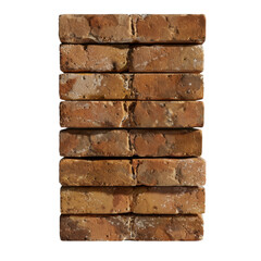 Poster - Textured brick wall with warm tones and rustic appearance, ideal for various design projects Transparent background or PNG
