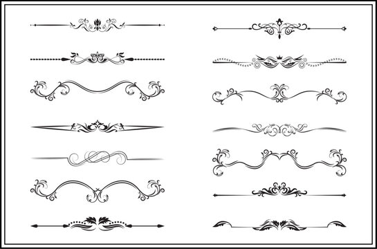 Border design elements and page decoration