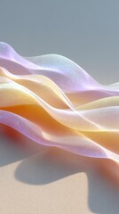 Poster - Pastel Wave Abstract Background with Shimmering Texture